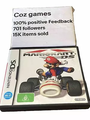 Mario Kart DS For The Nintendo DS No Manual GENUINE AUSTRALIAN RELEASE Mariokart • $24
