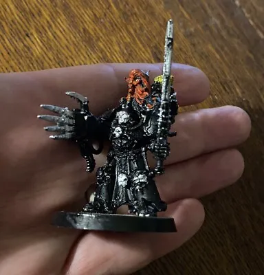 Chaos Space Marine ABADDON THE DESPOILER Warmaster Of Chaos Metal Figure 1997 • £20