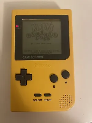 Nintendo GameBoy Pocket Yellow And Case - Tested / Working • £45
