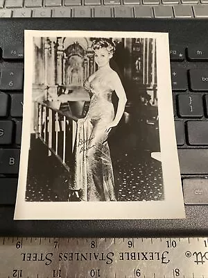Vintage - DIANA DARRIN - Autographed 4x5 PHOTO Black & White - Signed - #569 • $2.50