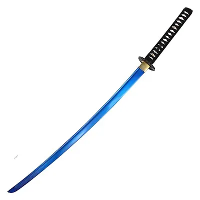 41“ SHARP Blade Katana Handmade Samurai Sword W/ Musashi Tsuba & Scabbard • $189.95