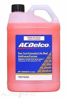 Genuine Holden ACDelco DEX-COOL Extended Life Coolant (Red) 5Lt - 19375293 • $49