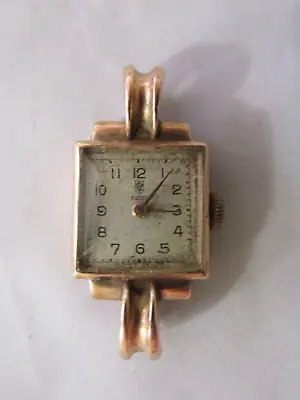 Vintage Tudor Rolex Womens 9ct Gold Watch Wristwatch Not Working • $325