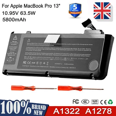 OEM Battery For Apple MacBook Pro 13  Inch A1278 A1322 Mid 2009 2010 2011 2012 • £28.90