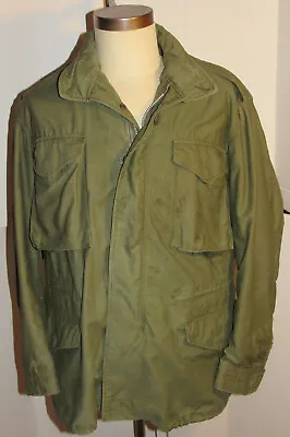 Vietnam War 1970 M-65 Field Jacket! Concealed Hood! Og-107! Allen Overall! M65 M • $119.99