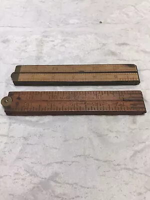 Upson #62 & 68 Wood Ruler Lot Of 2 24” Rulers • $9.99