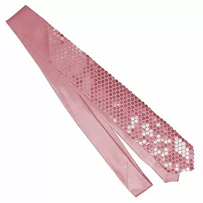 Jacobson Hat Company Men's Sequin Necktie Pink Adult • $9.47