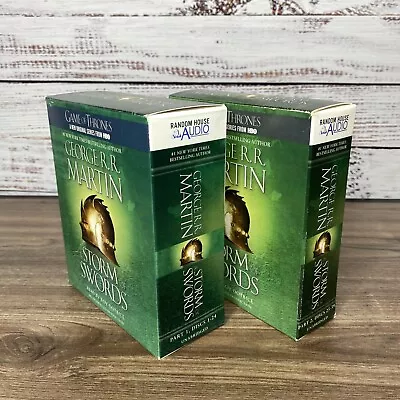 Game Of Thrones A STORM OF SWORDS Audiobook 39 CD Part 1 & 2 George RR Martin • $29.95