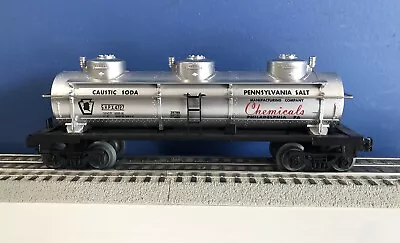 Lionel Pennsylvania Salt 3 Dome Tank Car O Gauge Train O-27 Freight Triple • $29.99