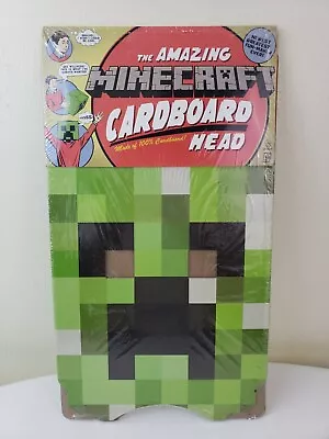 The Amazing Minecraft Cardboard Head Jinx Costume Mask Accessory Costume NEW NIP • $16.73