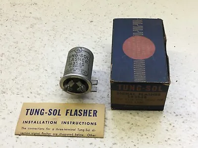 Vintage Tung Sol Signal Flasher 183S4S For 50 C.P. Bulb 6-8 Volt NOS NIB • $18