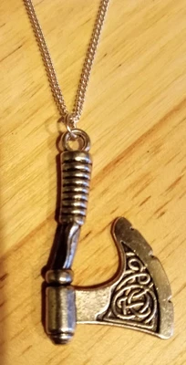 £4.50 • Buy Viking Axe Pendant On 925 Silver Chain.  FREE POSTAGE