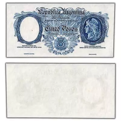 Argentina ND (c.1930's) 5 Pesos Note P #249B - Proof • $108.64
