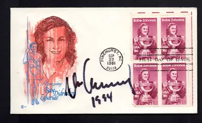 Max Schmeling 1994 Signed Autographed On 1981 Babe Zaharias Fw/Stamps DC Cachet • $45