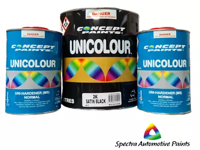 Concept Paints 2K Satin Black Kit 6LT. Automotive Paint • $369.95