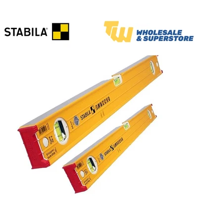 £93.99 • Buy Stabila 96-2 Level Kit 2 Pack 60cm + 120cm Spirit Levels 24” & 48” Set 3 Vial