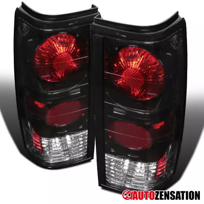 Fit 82-93 Chevy S10 Blazer 83-90 GMC S15 Sonoma Black Tail Lights Brake Lamps • $45.99