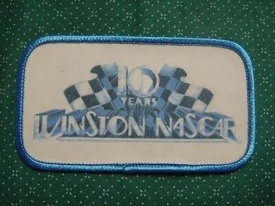 Vintage  10 Years Of Winston Nascar  PATCH  • $4.99