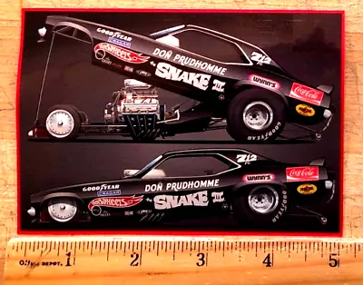 Don  THE SNAKE  Prudhomme Hot Wheels Black SNAKE III Banner Glossy Sticker Decal • $6