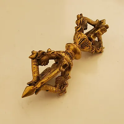 Tibetan Buddhist Dragon Heads 5 Pronged Vajra/Dorje 5  - Nepal • $19.99