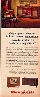 Print AD 1967 Magnavox True Color Automatically Console Superb Stereo Sound • $9.92