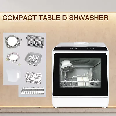 Table Top Dishwasher Countertop Mini Freestanding Dish Cleaner With 6-Program • £189.99