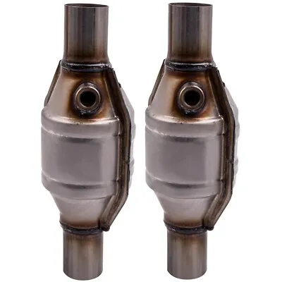 2PCS 2  Inlet Outlet Universal Catalytic Converter Weld On W / Heat Shield • $65.40