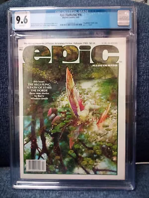 Epic Illustrated #16 Cgc 9.6 Barry Windsor-smith Cover Gene Day Tribute • $175