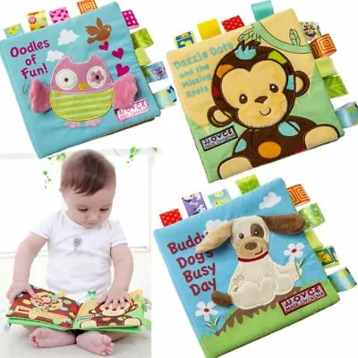 Animal Puzzle Cloth Book Baby Infant Newborn Kids Child Cognize Development Toys • $16.59