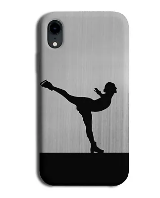 Ice Skating Phone Case Cover Skates Skater Figure Gift Present Silver Grey I699 • £14.95