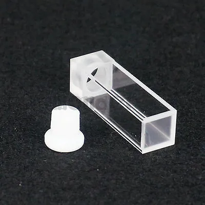 3.5ml 10mm Path JGS1 Quartz Cuvette With Stopper For Fluorescence Spectrometer • $34.36