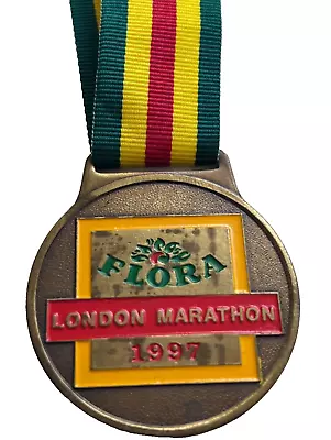 Vintage Flora London Marathon 1997 Finishers Medal With Ribbon • £34.30