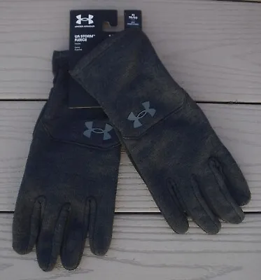 NWT UNDER ARMOUR  UA Storm Fleece  Mens Gloves-XL Ret@$30 BLACK • $19.99