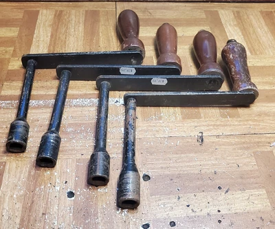 $10 • Buy Vintage Antique Table Winder Extension Tool Hand Crank Selling The Lot (4)