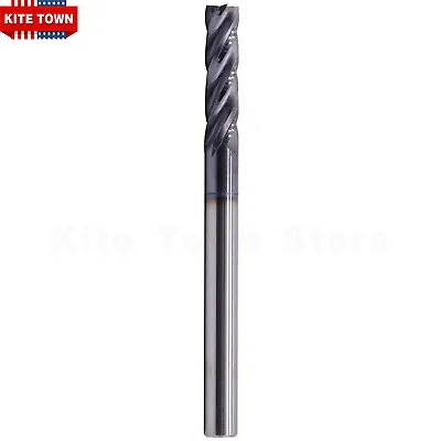 4 Flute Variable Helix Solid Carbide 1/4  X 1  X 3  End Mill - AlTiN Coated • $15.99