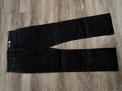 Volcom Solver Mens 32 X 31 Modern Straight Black Stretch Denim Jeans • $27.99
