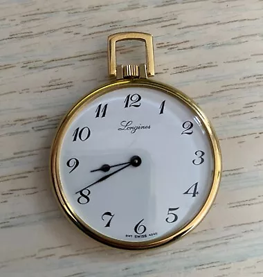 Longines Pocket Watch 847 SWISS 4340. Gold Colored Case. Lovely Design • £200