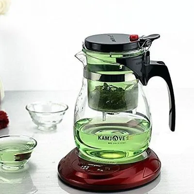 Tea Pot Glass Herbal Infuser Filter Grass Coffee Mug 700ml Teaset Lid Teapot New • $40.84