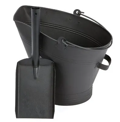 £15.95 • Buy Waterloo Style Traditional Black Fire Coal Bucket Shovel Fireplace Log Scuttle