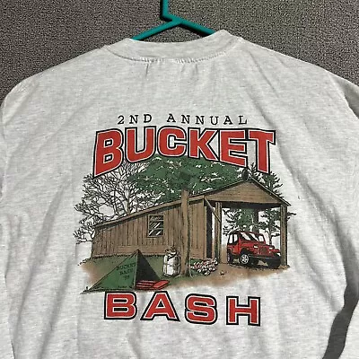 Vtg 99 EOD Explosive Ordnance Disposal Annual Bucket Bash XL Long Sleeve Shirt • $19