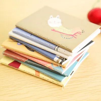 1PC Cute Mini Cartoon Notebook Handy Pocket Notepad Paper Journal Diary Portable • $1.21