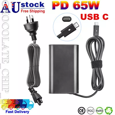 65W AC Adapter For Dell USB Type-C Charger XPS 12 9250 9350 9360 9365 9370 9380 • $28.99