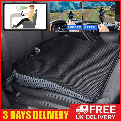Car Wedge Seat Cushion Memory Foam Cushion For Driver's Seat Office Wheelchairs • £17.91