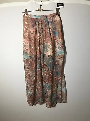 $17.81 • Buy Forever New Womens Paisley Maxi Skirt Size 6 W24 Inch Side Slits