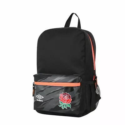 UMBRO England Stadium Rugby Backpack [black/fiery Coral] • £28.95