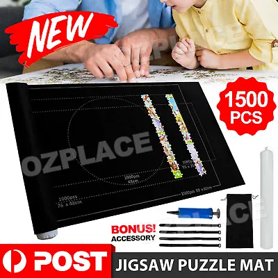 1500PCS Puzzle Roll Mat Jigsaw Puzzle Storage Saver Pad Toys With Inflator AU • $12.95