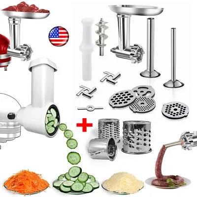 For KitchenAid Stand Mixer Meat Grinder Food Slicer Chopper Attachment Parts Set • $69.99