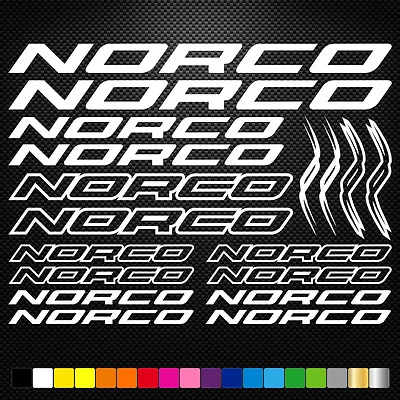 Fits Norco Vinyl Decal Stickers Sheet Bike Frame Cycle Cycling Bicycle Mtb • $15.42