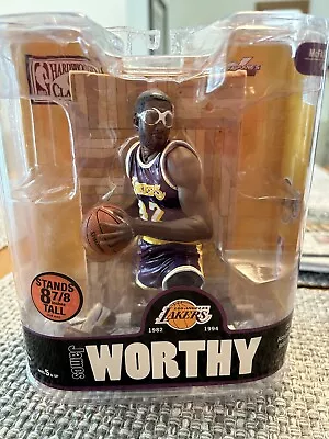 NBA Sports Picks Legends Series 3 James Worthy McFarlane[Purple Jersey Variant] • $49.99