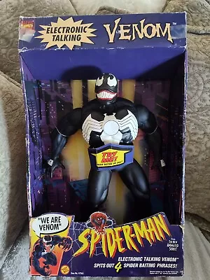 Electronic Talking VENOM 15  Figure 1994 Toy Biz Marvel Vintage Working  • $20